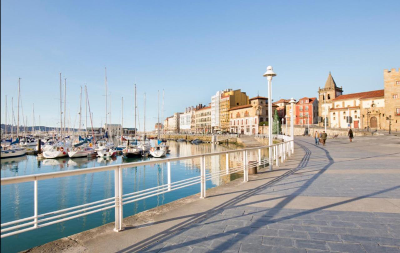 Apto. Vista Playa Poniente Gijon Luaran gambar